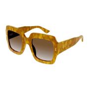 Gucci Hållbara gula solglasögon Yellow, Dam