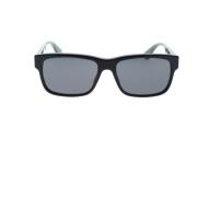 Gucci Rektangulära solglasögon Gg0340S Black, Herr