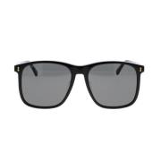 Gucci Italienskinspirerade solglasögon med tidlös fyrkantig ram Black,...