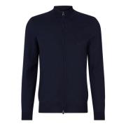 Hugo Boss Mångsidig Cardigan med Dragkedja Blue, Herr