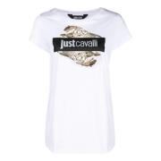 Just Cavalli T-Shirts White, Dam