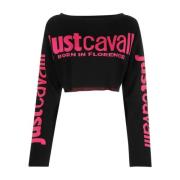 Just Cavalli Sweatshirts Black, Dam