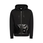 Karl Lagerfeld Svart Zip Sweatshirt - L Black, Herr