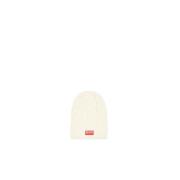 Kenzo Vit Beanie Mössa för Män White, Herr