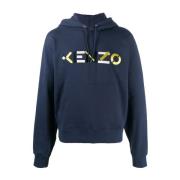 Kenzo ML Huvtröja Logo Blue, Herr