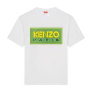 Kenzo Tee-Shirt Paris Vit Grön - L White, Herr