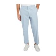 Kenzo Trendiga Sommar Tapered Cropped Bomullsbyxor Blue, Herr