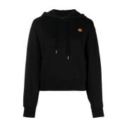 Kenzo Svart Tiger Crest Logo Hoodie Black, Dam