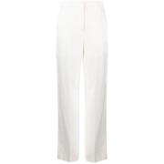 Krizia Straight Trousers White, Dam