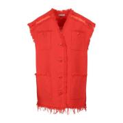 Krizia Vests Red, Dam