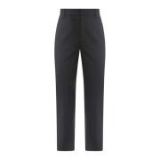 Krizia Cropped Trousers Black, Dam