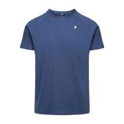 K-Way Stilfull Indigo T-Shirt för Män Blue, Herr