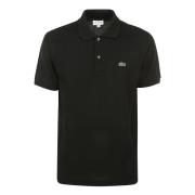 Lacoste Snygg svart polotröja för män Black, Herr