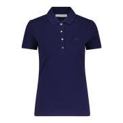 Lacoste Logo Applique Slim-Fit Polo Shirt Blue, Dam