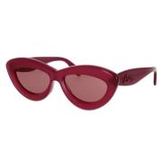 Loewe Glamorösa Cat-Eye Solglasögon Red, Dam