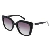 Longchamp Svarta solglasögon för kvinnor Black, Dam