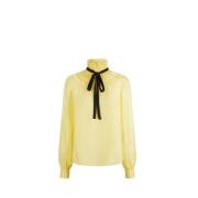 Manoush Long Sleeve Tops Yellow, Dam