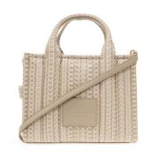 Marc Jacobs Grå Monogram Mini Tote Väska Beige, Dam