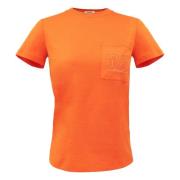 Max Mara Valido Orange T-Shirt Orange, Dam