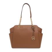 Michael Kors Jacquelyn shopper väska Brown, Dam