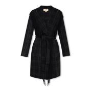 Michael Kors Belted Coats Black, Dam