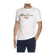 Moschino Oversized Kortärmad T-shirt White, Herr