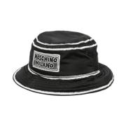 Moschino Fiskehatt med logotryck Black, Herr