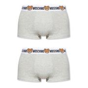 Moschino Märkesboxers 2-pack Gray, Herr