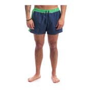 Moschino Tryckt nylon strandboxer Blue, Herr