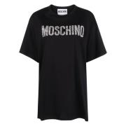 Moschino 1555 T-Shirt - Stilfull och Trendig Black, Dam
