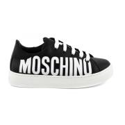 Moschino Svart/Vit Sneakers 74419 Black, Dam