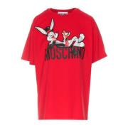 Moschino Bugs Bunny Patch T-shirt Red, Dam