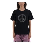 Moschino Bomull T-shirt Black, Dam