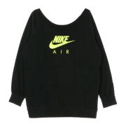 Nike Lätt Crewneck Sports Sweatshirt Black, Dam