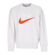 Nike Lättvikts Trend Fleece Crewneck Sweatshirt White, Herr