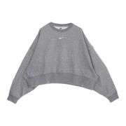 Nike Essentials Fleece Crew Sweatshirt Gray, Dam