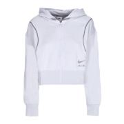 Nike Air Fleece Full-Zip Hoodie för kvinnor White, Dam