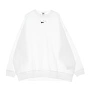 Nike Essentials Collection Oversized Crewneck Sweatshirt White, Dam