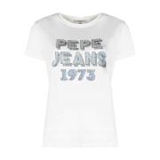 Pepe Jeans T-Skjorta bibiana White, Dam
