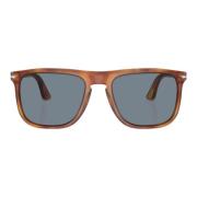 Persol Ikoniska solglasögon med metall detaljer Brown, Herr