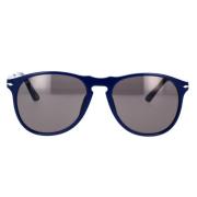 Persol Klassiska Pilot Solglasögon med Nyckelhålsbro Blue, Unisex