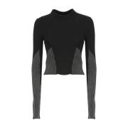 Pinko Round-neck Knitwear Black, Dam