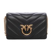 Pinko Leather bag Black, Dam