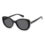Polaroid Stiliga solglasögon för kvinnor Black, Dam