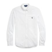 Polo Ralph Lauren Ultralätt Piqué Formell Skjorta White, Herr