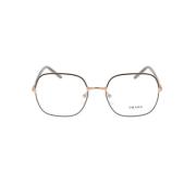 Prada Eleganta och stilfulla glasögon Gray, Unisex