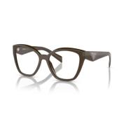 Prada Modernt Oversize Acetatglasögon Brown, Unisex