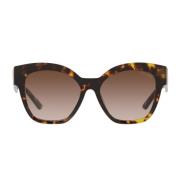 Prada Fyrkantiga solglasögon med unik stil Brown, Dam