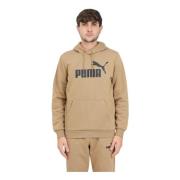 Puma Beige Huvtröja för Män Beige, Herr