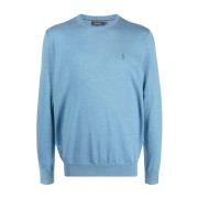 Ralph Lauren Blå Sweatshirts för Män Aw23 Blue, Herr